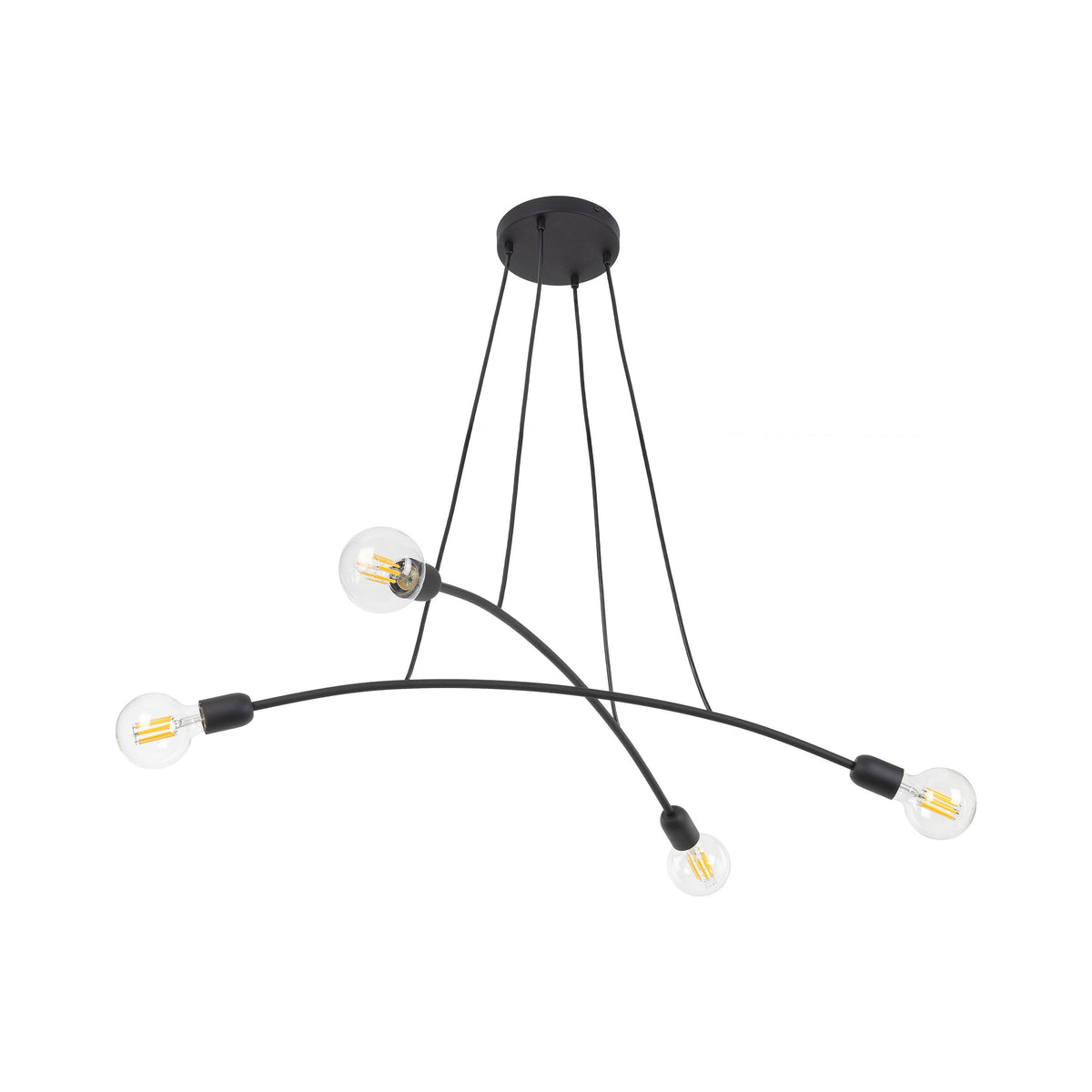 Suspension Minimaliste Noire HELIX 4 (Liquidation)