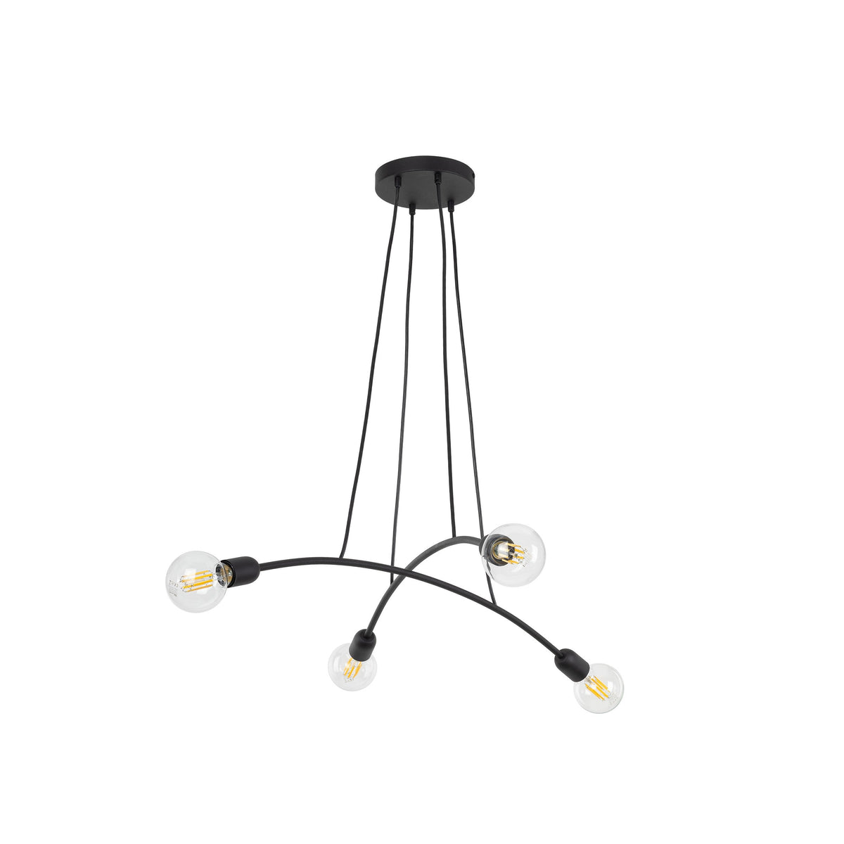 Suspension Minimaliste Noire HELIX 4 (Liquidation)