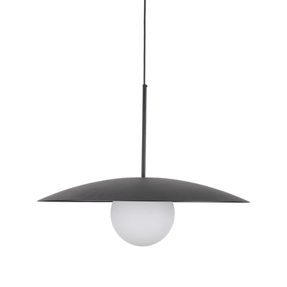 SLATE Mid-Century Modern Wide Dome Pendant Light for Kitchen Island & Dining Table