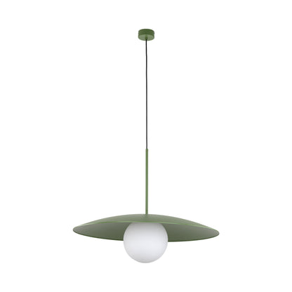 SLATE Mid-Century Modern Wide Dome Pendant Light for Kitchen Island & Dining Table