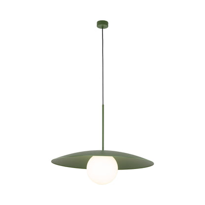 SLATE Mid-Century Modern Wide Dome Pendant Light for Kitchen Island & Dining Table