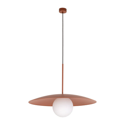 SLATE Mid-Century Modern Wide Dome Pendant Light for Kitchen Island & Dining Table
