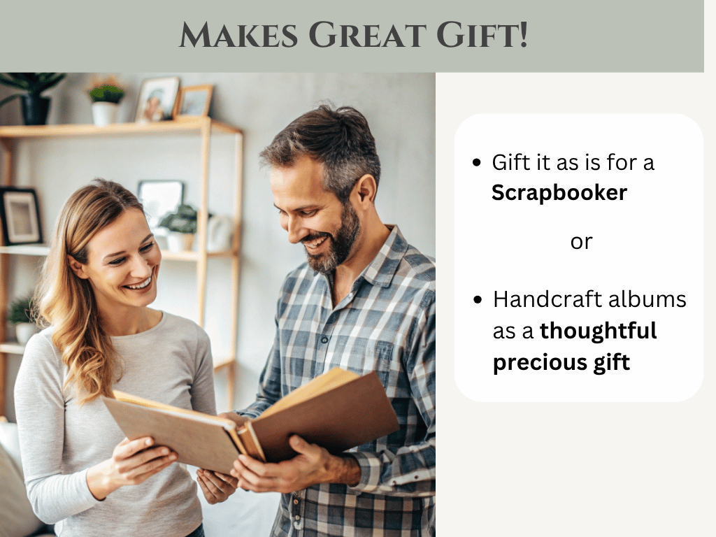 Livre à charnière accordéon CrafTreat 1 - Blanc