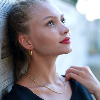 ULYANA: Rope Chain Gold Necklace - 24 Inches