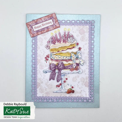 Découpage prédécoupé – Gâteau d'anniversaire étagé (Paquet de 3)