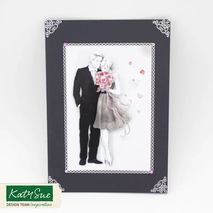 Découpages – Jeune couple (Lot de 3)