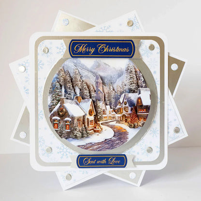 Découpage découpé à la matrice – Boule de Noël Village (paquet de 3)