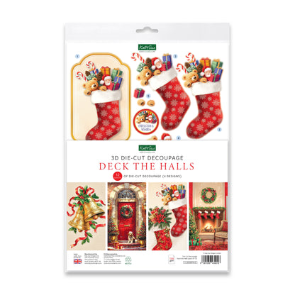Katy Sue Designs Décopatch Découpé à l'Emporte-Pièce – Décorons les Salles (paquet de 12)