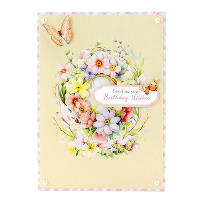 Découpage découpé à la presse - Animaux de Pâques et fleurs printanières (lot de 12)