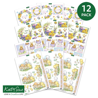 Découpage Découpé – Printemps et Pâques (Lot de 12)