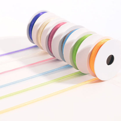 Vaessen Creative Ruban Organza 6 Couleurs 3mmx2m Printemps