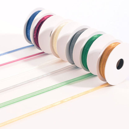 Ruban Organza Vaessen Creative 6 Couleurs 3mmx2m Noël