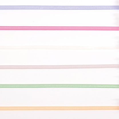 Ruban Organza Vaessen Creative 6 Couleurs 3mmx2m Noël