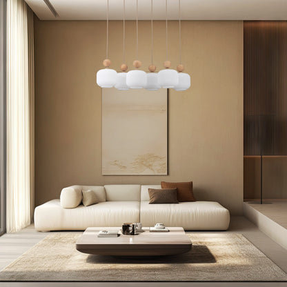 Ballo 6-Light Scandinavian Pendant Light for Dining Table & Kitchen Island