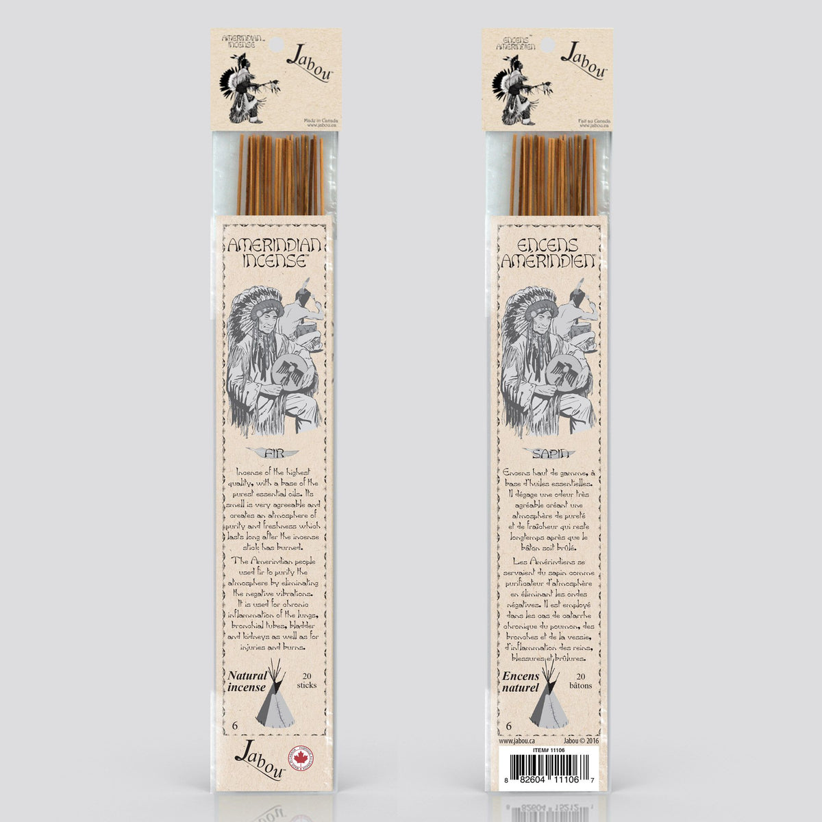Bâtonnets d'encens au sapin Amérindien #06