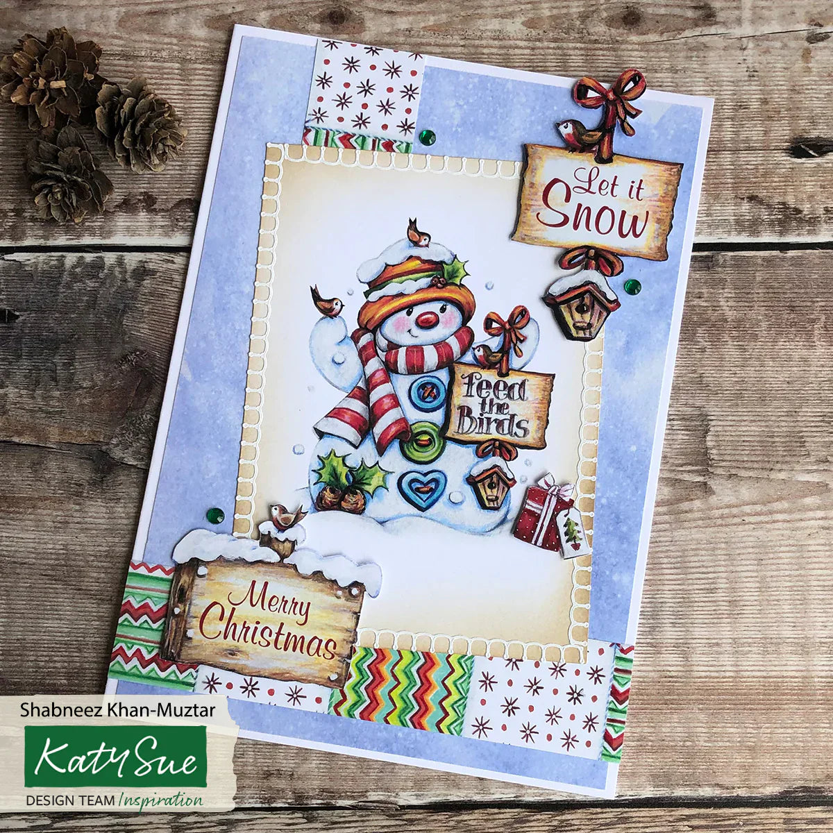 Bloc de papier bricolage Bonhomme de neige