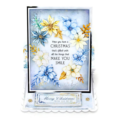 Winter Blooms, Die Cut Flowers & Leaves, 12 sheets