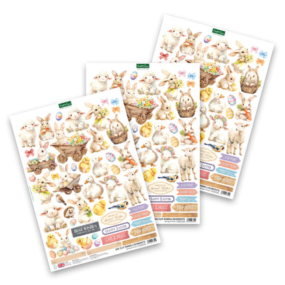 Spring Animals Die Cut Embellishments, 3 sheets