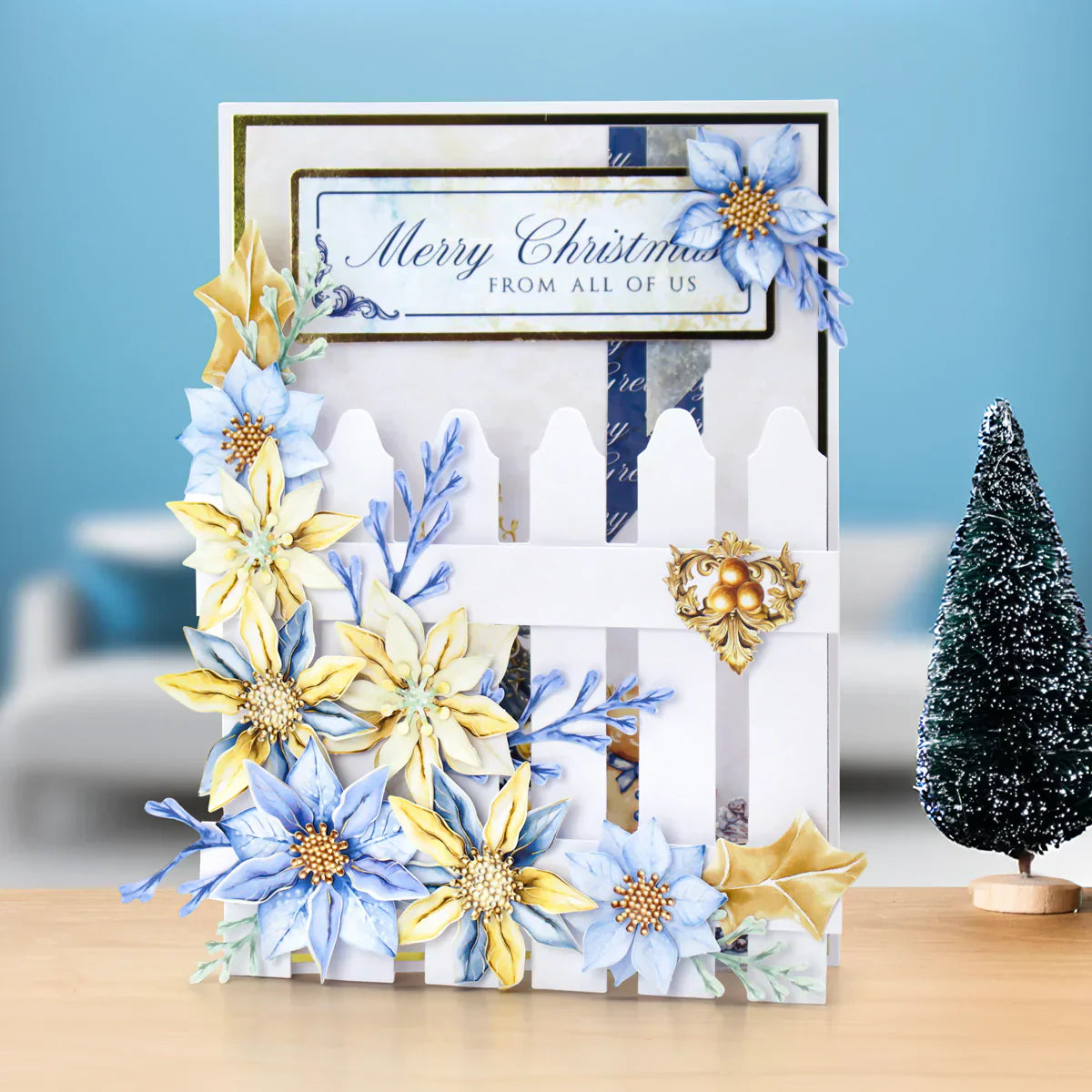 Découpes décoratives de Noël Contes de Fées avec finition métallisée, 2 feuilles