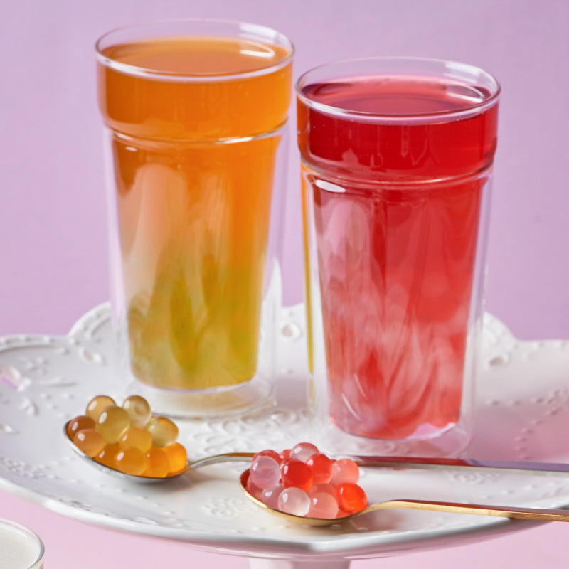 Boba Éclatantes à la Fraise | Boba Éclatantes | Mini-pot de 490 g | 6 mini-pots par caisse | 90 caisses par palette | Expédition gratuite au Canada pour les commandes de plus de 199 CAD