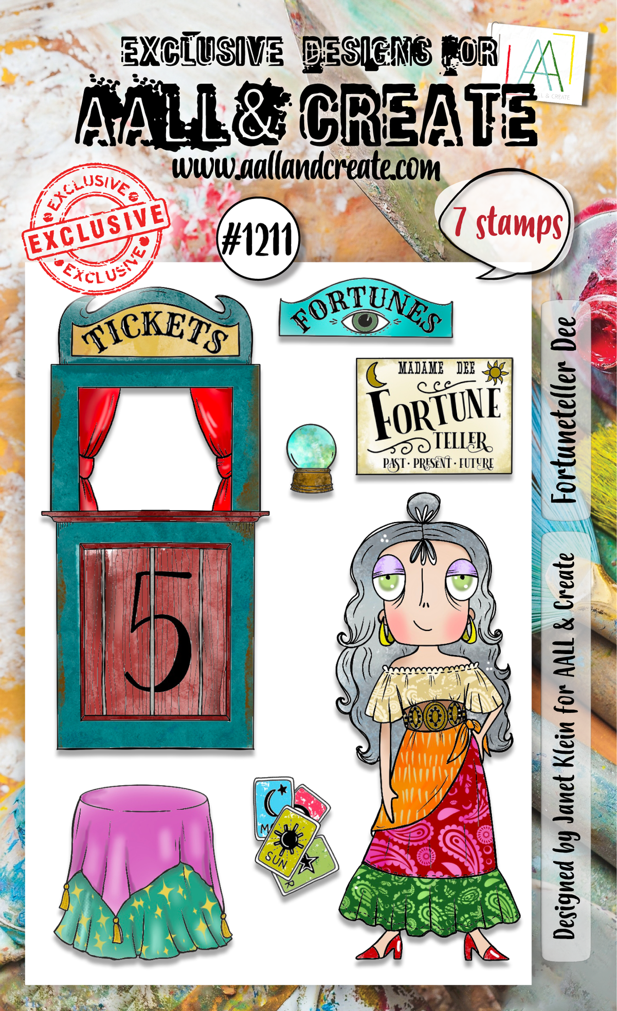 AALL and Create - Set de tampons A6 - Voyante Dee