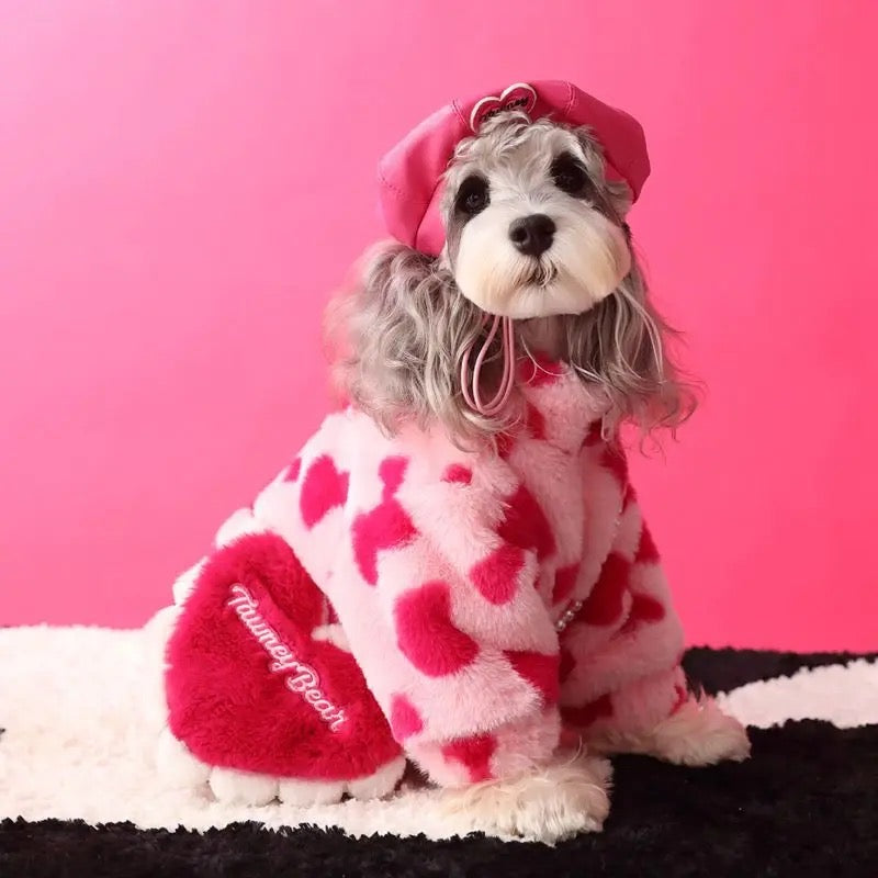 Veste pour chien | Manteau pour chien avec cœur