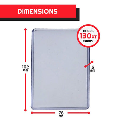 EVORETRO Topload Card Holder 3x4 130pt Pack of 10