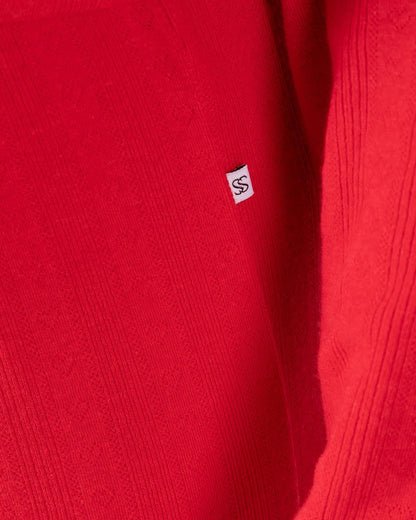 Red Ladies Long Pajama Set