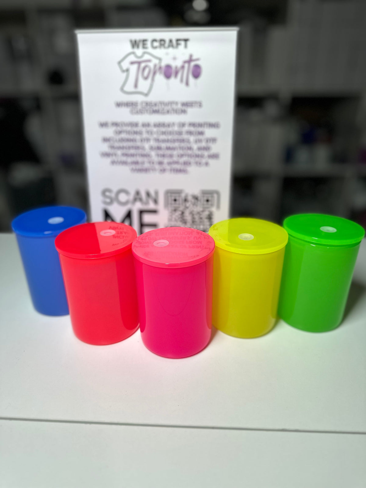 Mug en verre néon 500 ml - Mug vierge personnalisable pour sublimation et vinyle