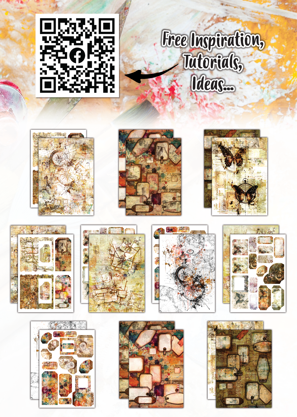 AALL et Create - Papier Design A4 - Billet pour le temps