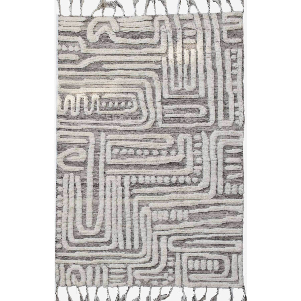 Tapis Phoebée en laine tissée 6x9