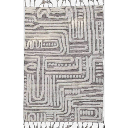 Tapis Phoebée en laine tissée 6x9