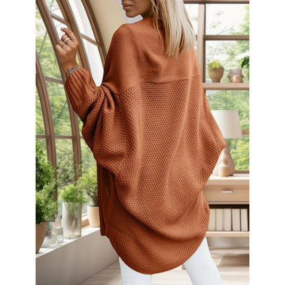 Women’s Long Cardigan Sweater Coat – Solid Color Loose Fit Casual Knit Outerwear