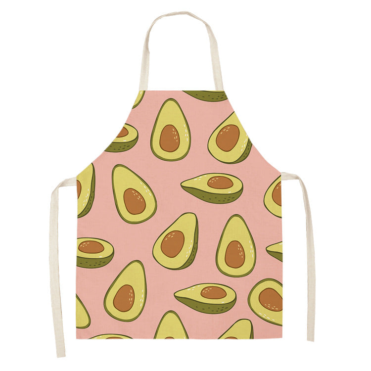 Cotton and linen apron