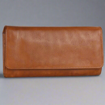 Portefeuille pochette en cuir pour femme MET