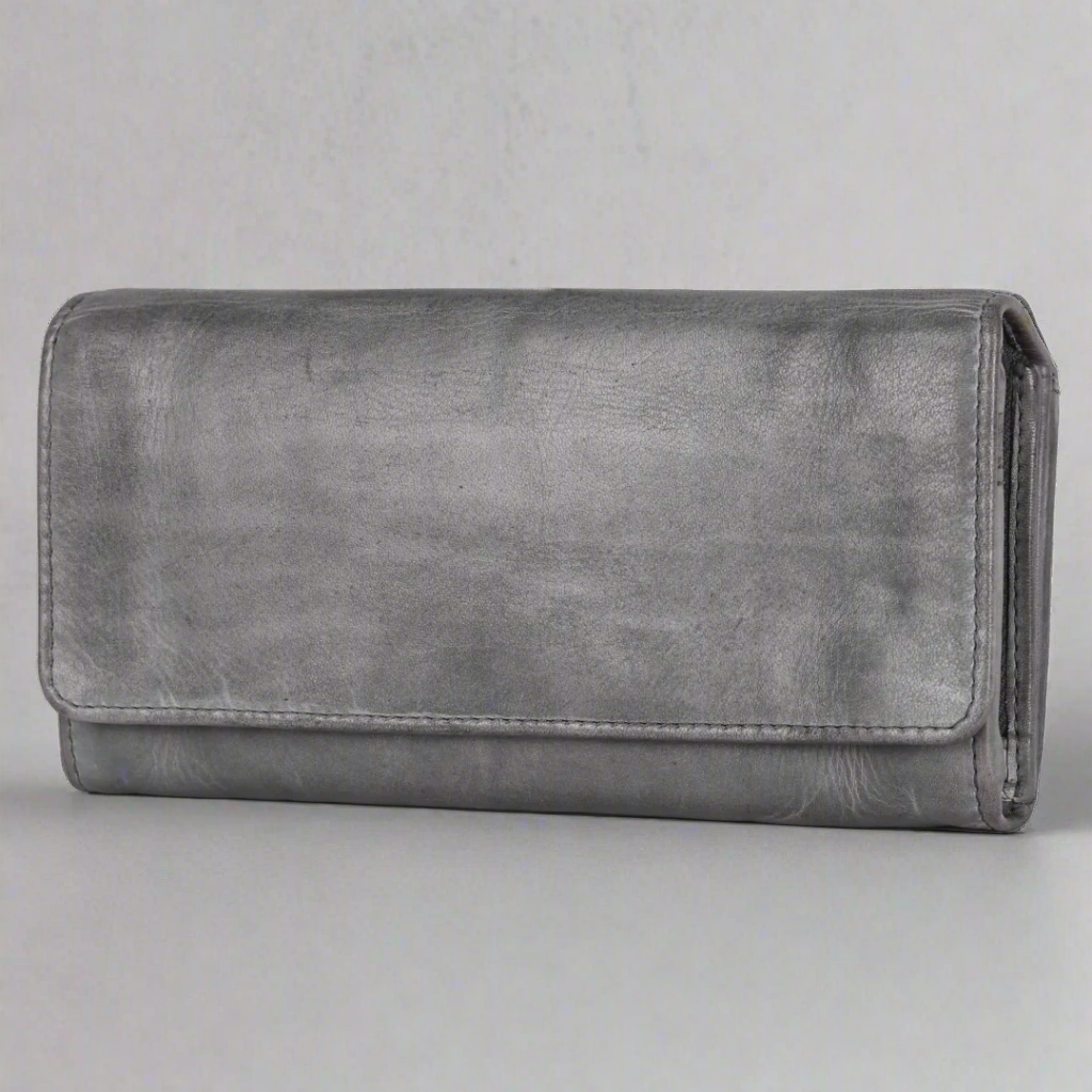 Portefeuille pochette en cuir pour femme MET