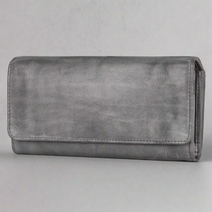 Portefeuille pochette en cuir pour femme MET