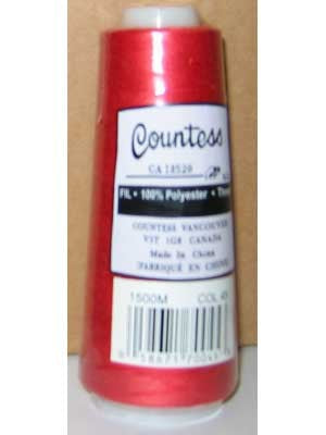 Fil surjeteuse Countess, polyester, 40/2, 1500M