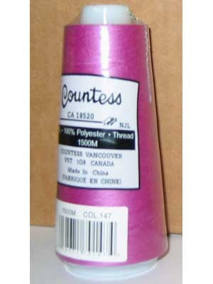 Fil surjeteuse Countess, polyester, 40/2, 1500M