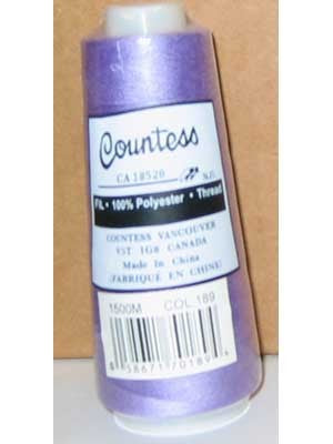 Fil surjeteuse Countess, polyester, 40/2, 1500M