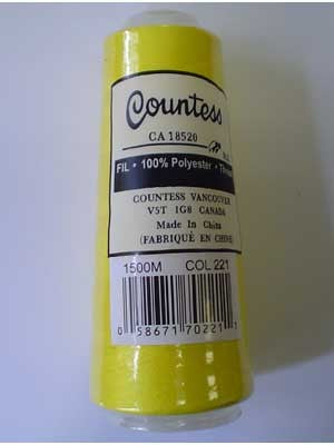 Fil surjeteuse Countess, polyester, 40/2, 1500M