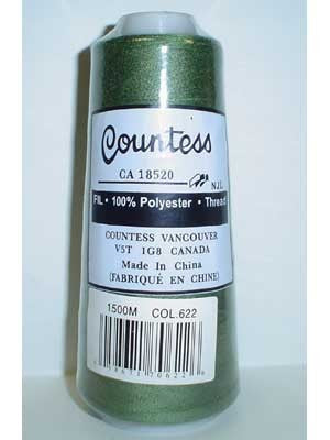 Fil surjeteuse Countess, polyester, 40/2, 1500M