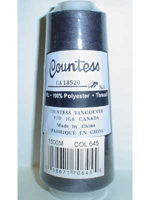 Fil surjeteuse Countess, polyester, 40/2, 1500M