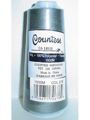 Fil surjeteuse Countess, polyester, 40/2, 1500M