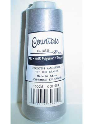 Fil surjeteuse Countess, polyester, 40/2, 1500M