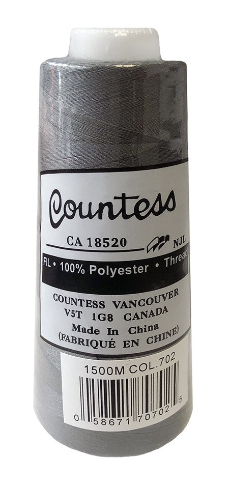 Fil surjeteuse Countess, polyester, 40/2, 1500M