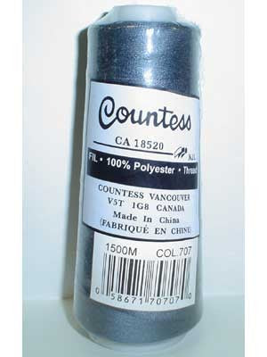 Fil surjeteuse Countess, polyester, 40/2, 1500M