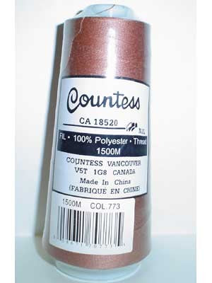 Fil surjeteuse Countess, polyester, 40/2, 1500M