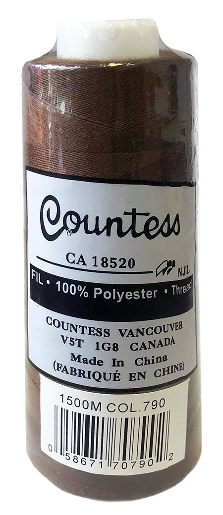 Fil surjeteuse Countess, polyester, 40/2, 1500M