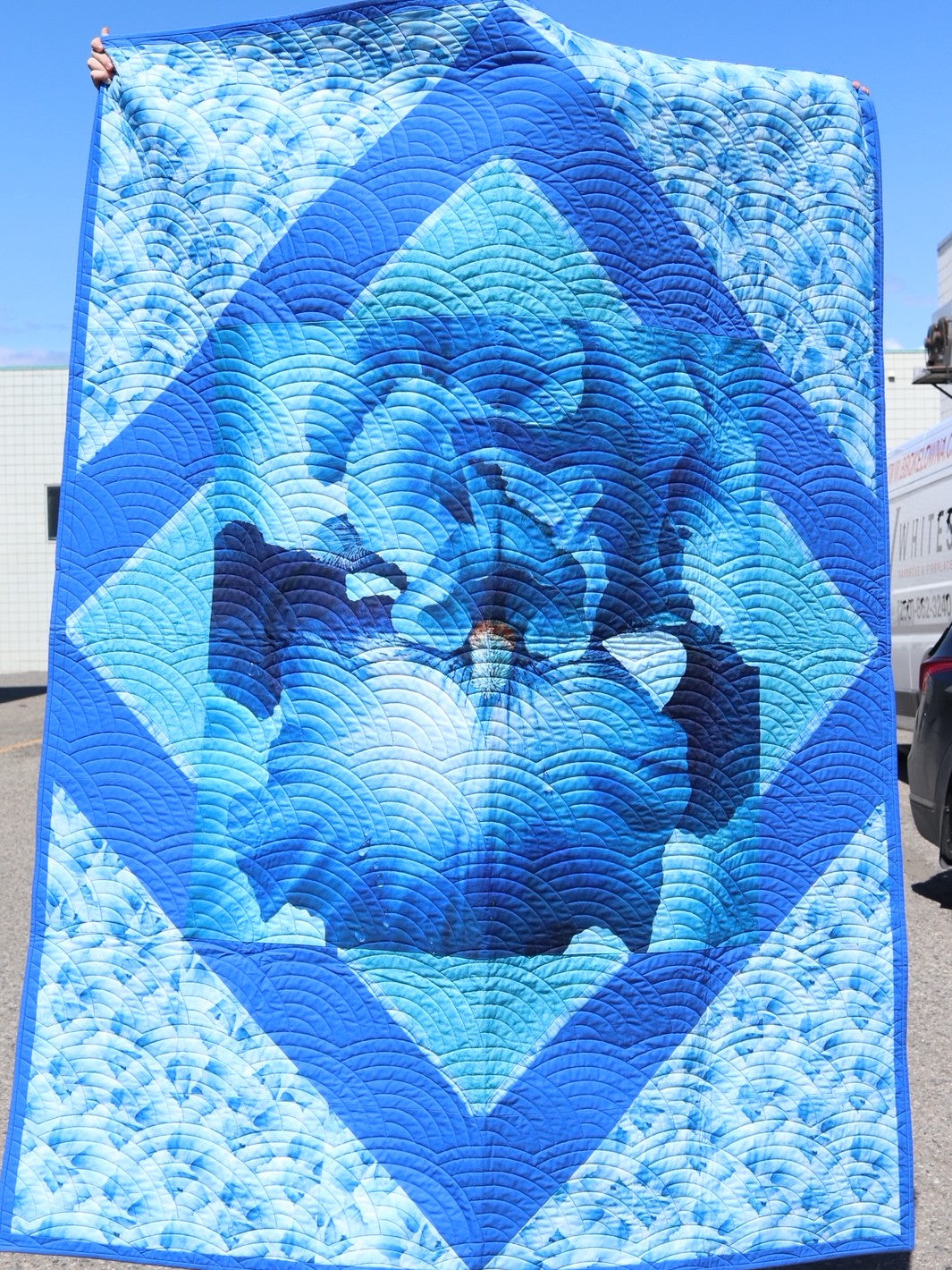 Store Sample- Twin Quilt- Iris Panel